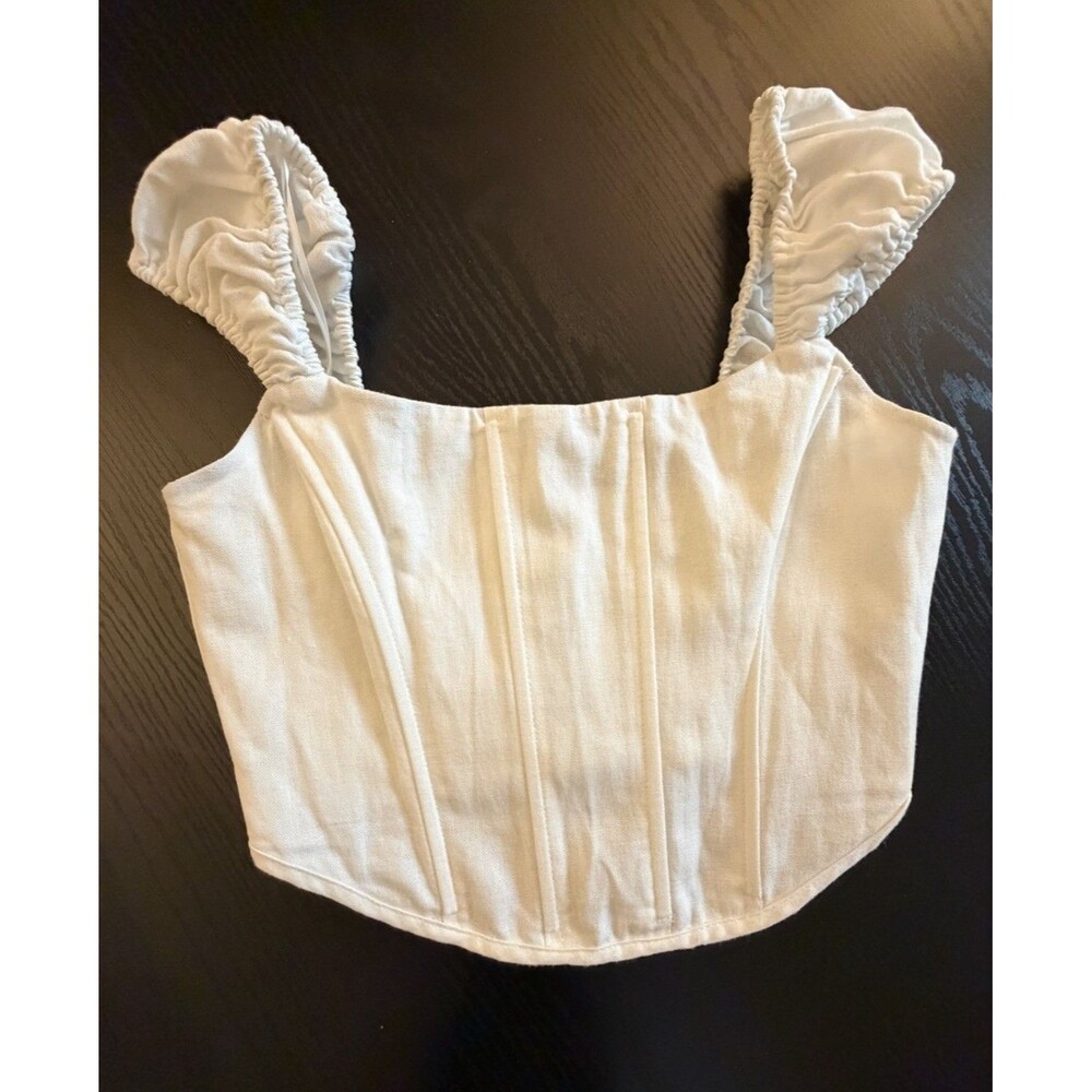 Cotton Candy LA Corset Top Women’s Size S, White